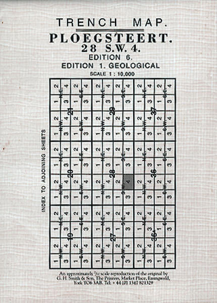 Cover of Ploegsteert Trench Map