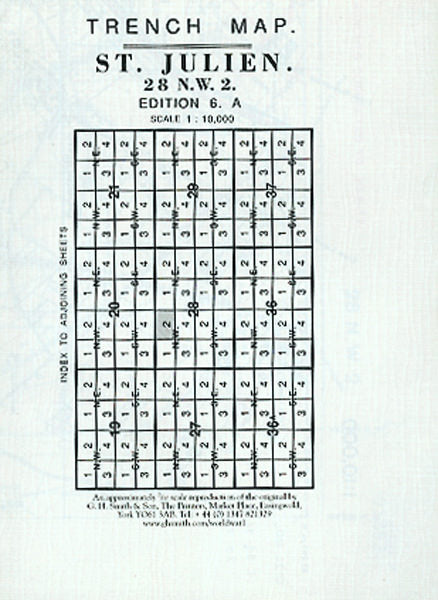 Cover of St Julien Trench Map