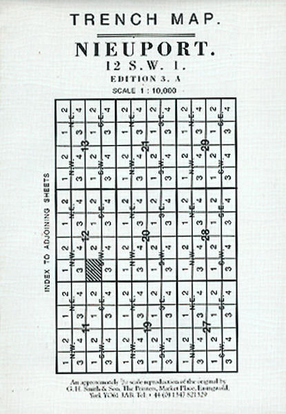 Cover of Nieuport Trench Map