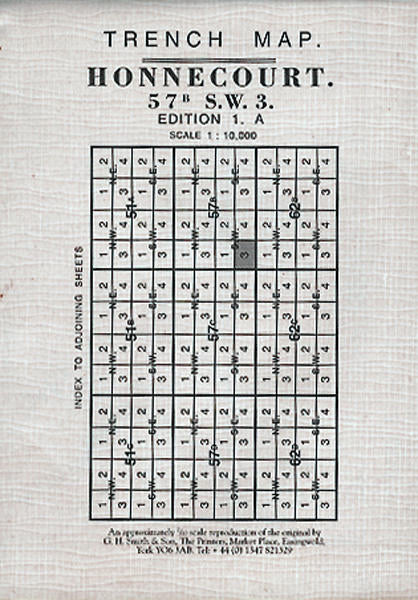 Cover of Honnecourt Trench Map