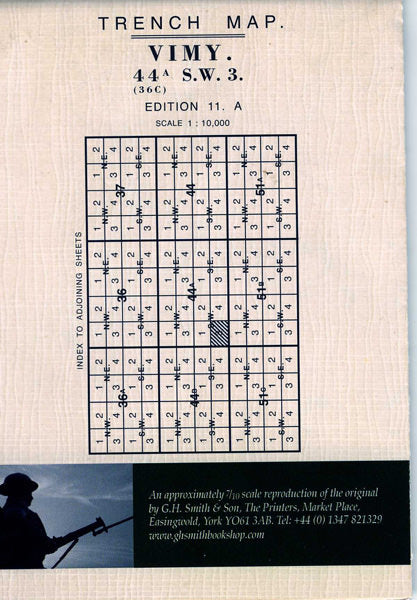 Cover of Vimy Trench Map