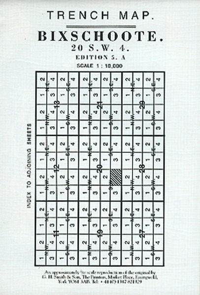 Cover of Bixschoote Trench Map