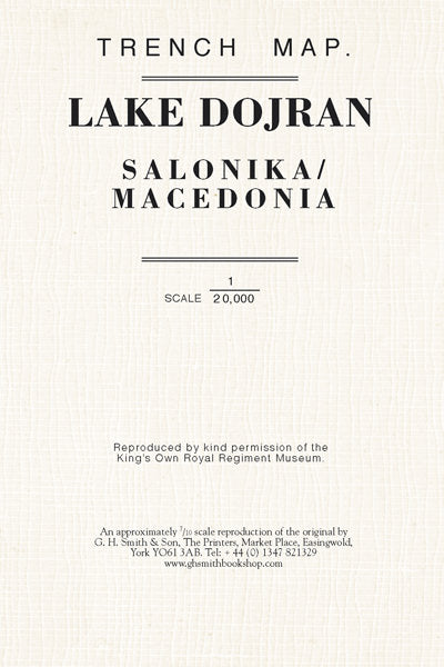 Cover of Lake Dojran Trench Map