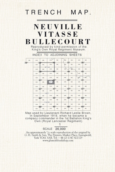 Cover of Neuville Vitasse Trench map