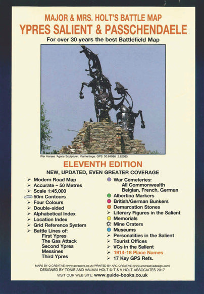 Major and Mrs Holt's Battle Map of Ypres and Passchendaele