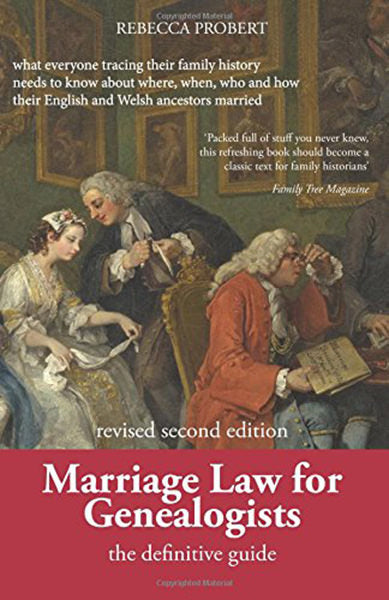 Cover of Marriage Law for Genealogists: The Definitive Guide