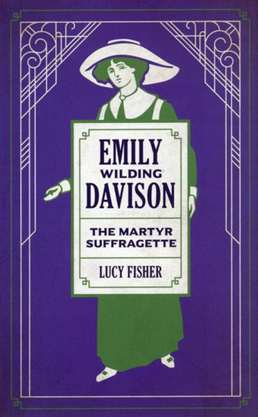 Purple book cover depicting Emily Wilding Davison