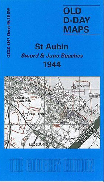 Cover of Old D-Day Map St Aubin Sword and Juno Beaches