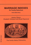 Cover of Marriage Indexes for Family Historians Ninth Edition