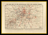 &#39;WWI Air Raid Map of London&#39; reproduction laid on cloth in slipcase