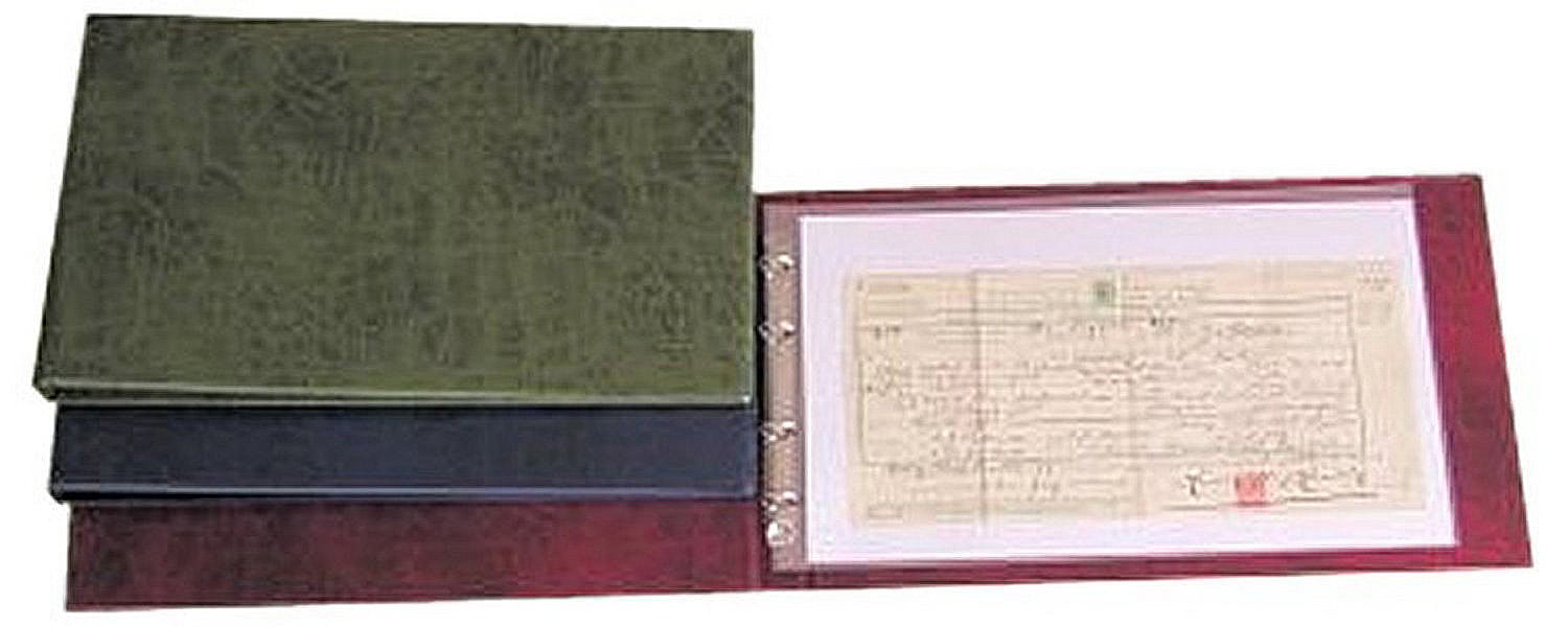 De-luxe Certificate Binder with 10 Polypockets
