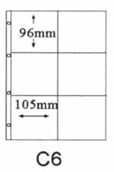 10 c6 album pages for photograph or memorabilia album