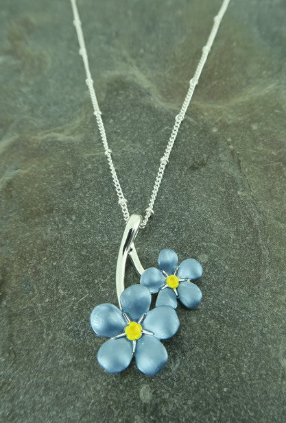 Forget Me Not Pendant Necklace
