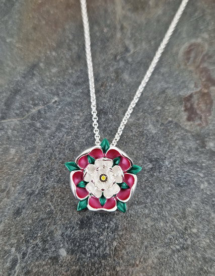 Tudor Rose Pendant Necklace