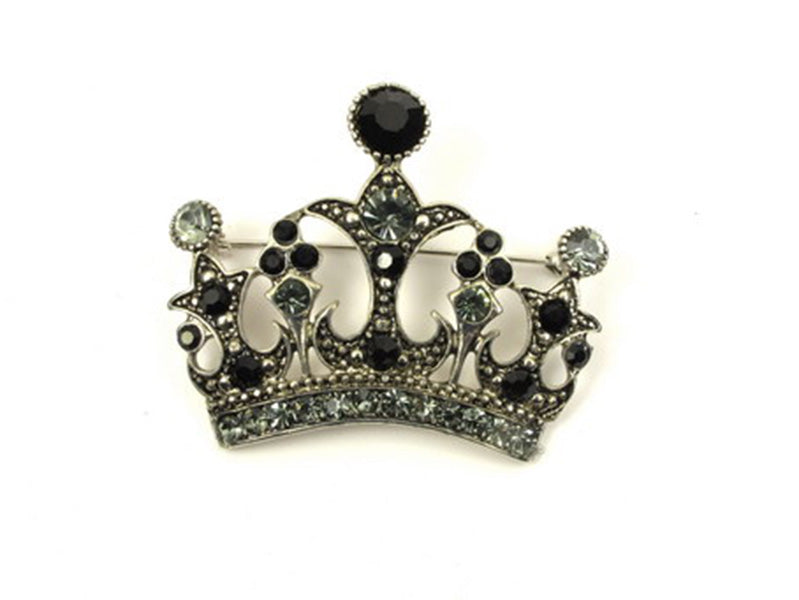 Imitation jewellery crown brooch