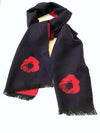 Picture of Navy and Red Poppy Scarf