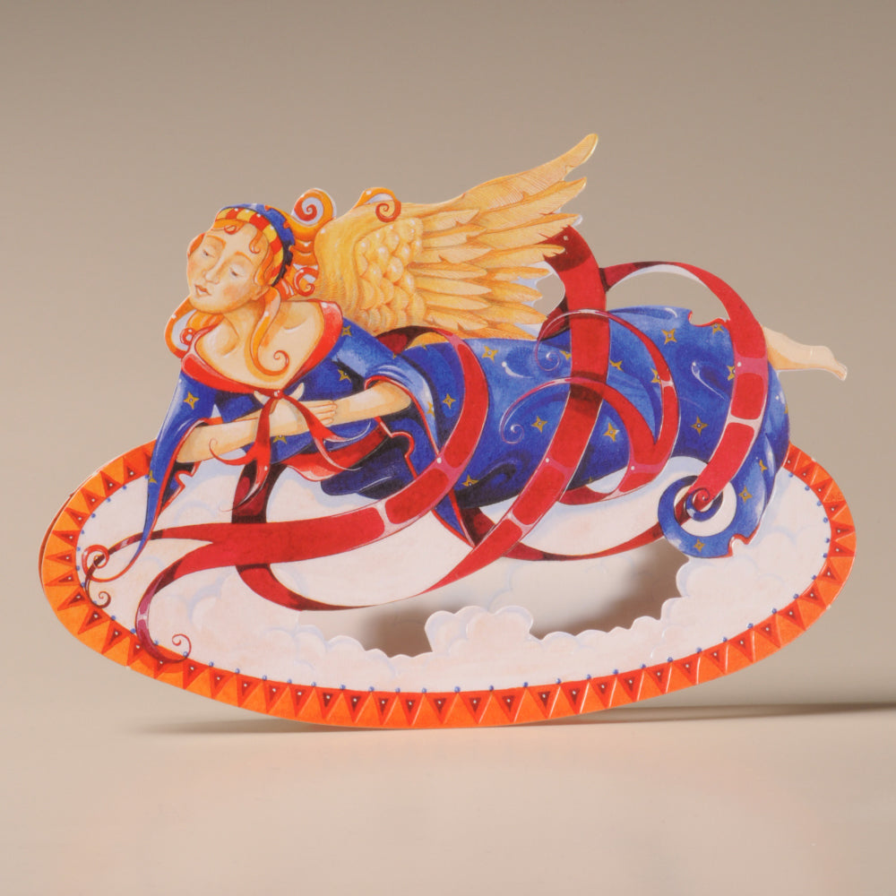 Medieval Angel 3D Christmas Rocker Card