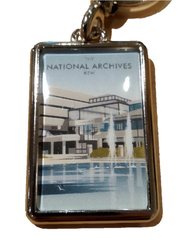 The National Archives Building Metal Keyring