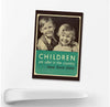 &#39;Children Are Safer in the Country&#39; Fridge Magnet