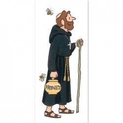 Monk, Bee & Honey Magnetic Bookmark