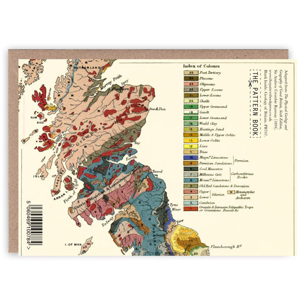 'Geology Of Britain' Double-Sided Greetings Card Top