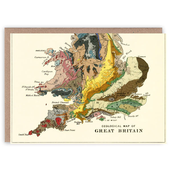 'Geology Of Britain' Double-Sided Greetings Card Bottom