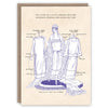 &#39;The Inside of a Dress&#39; Greetings Card