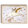 &#39;Monoceros Unicorn Constellation&#39; Greetings Card