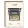 &#39;Typewriter&#39; Greetings Card