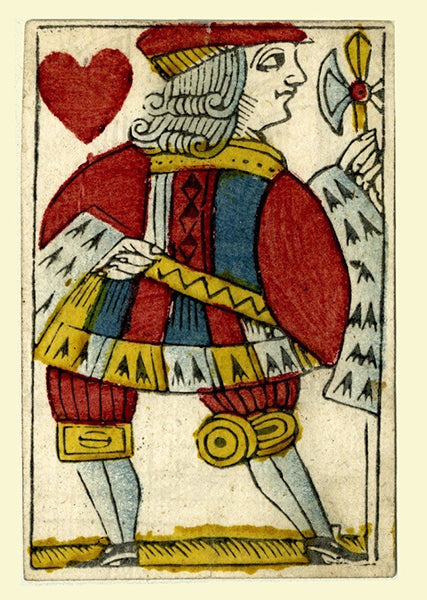 'Jack of Hearts' Greetings Card Front