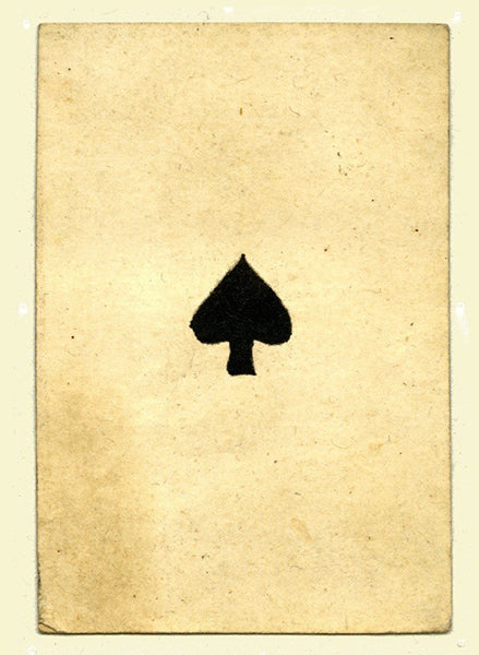 'Ace of Spades' Greetings Card Front