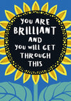&#39;You Are Brilliant&#39; Greetings Card