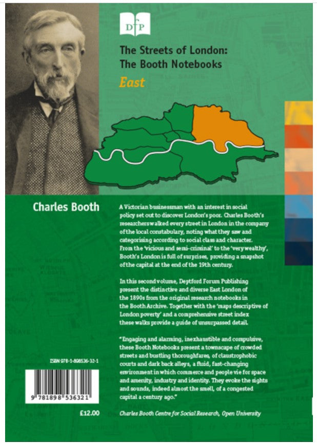 Back Cover of The Streets of London: The Booth Notebooks - East