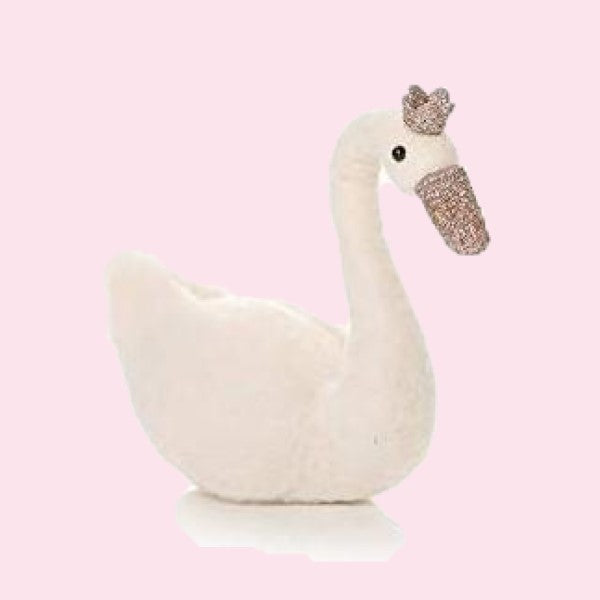 Felt Swan with Crown