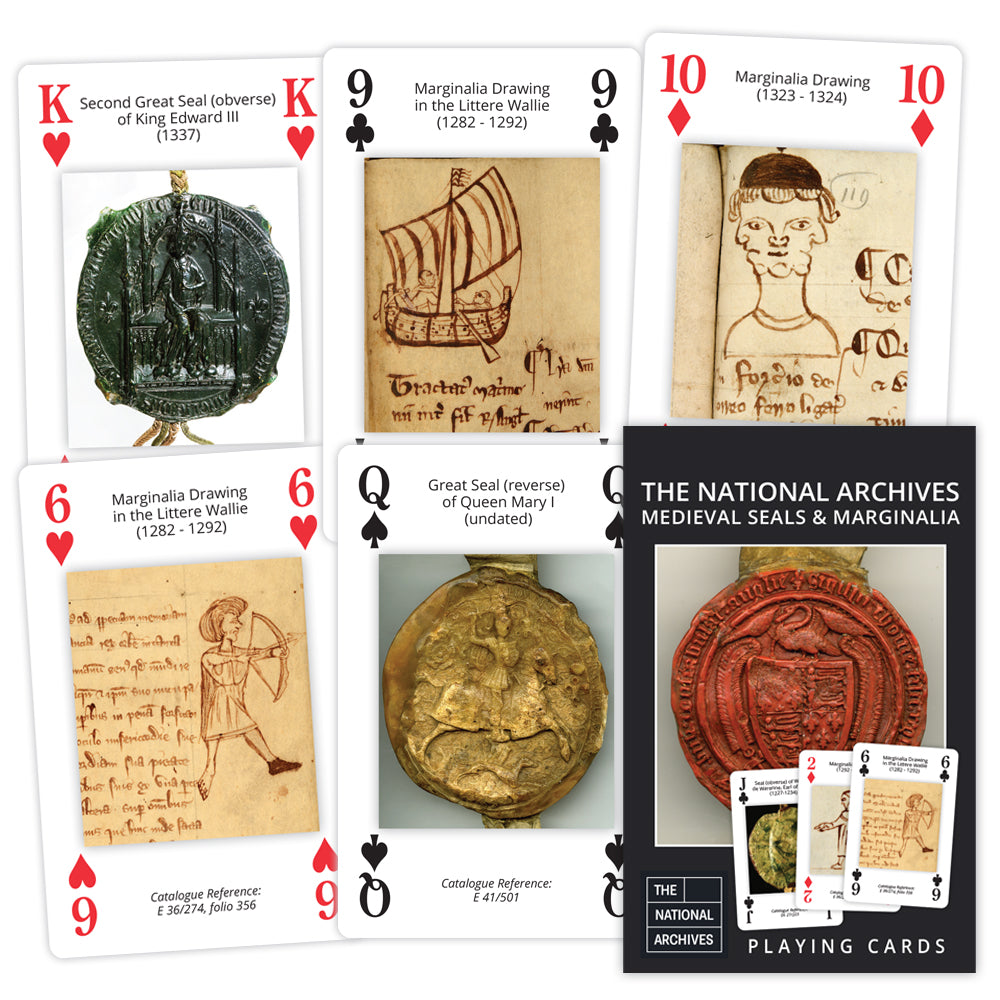 The National Archives 'Medieval Seals & Marginalia' Playing Cards
