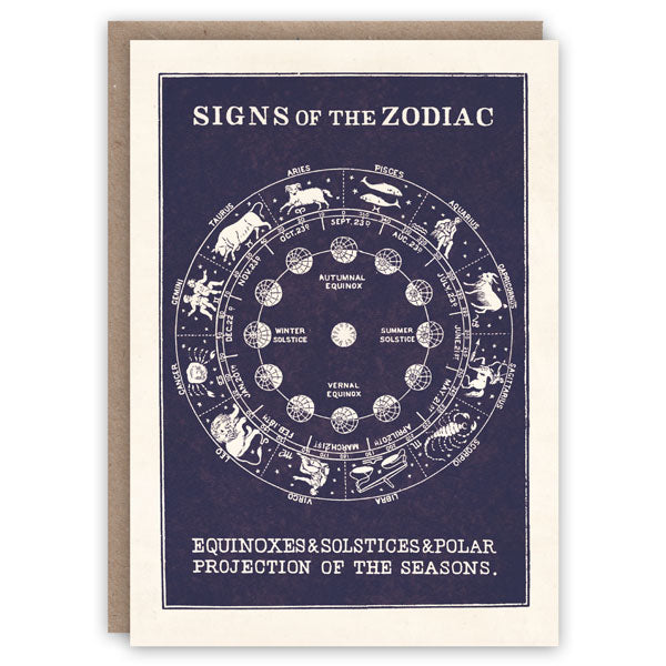 'Zodiac' Greetings Card