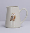 Barn Owl Ceramic Stoneware Mini Jug