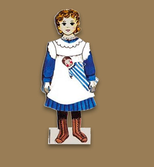 Victorian Paper History Cut-Out Doll