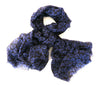 Purple Poppy Remembrance Scarf with small flower repeat pattern
