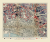 Booth&#39;s Map of London Poverty: Clerkenwell, Bethnal Green, Spitalfields circa 1889 reproduction map laid on cloth in slipcase