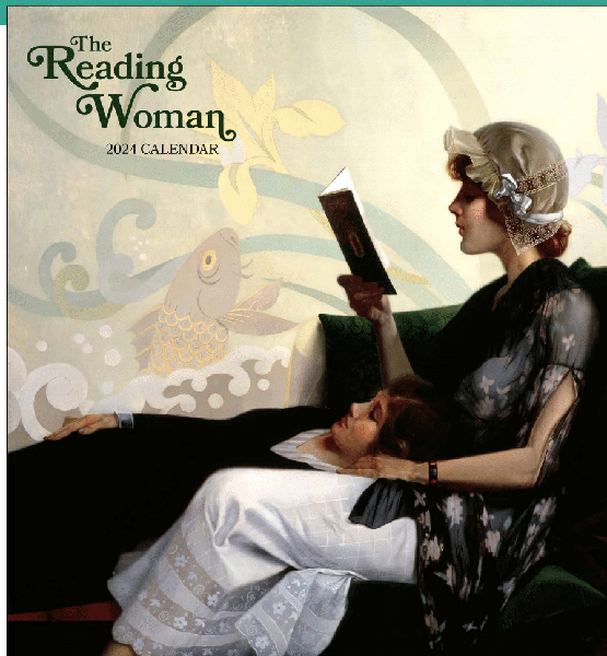 Front cover of  Reading Woman Calendar 2024