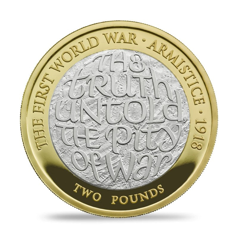 Silver Proof £2 Coin: 100th Anniversary of the First World War Armistice