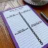 Deeds Not Words To Do List Notepad
