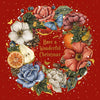 &#39;Decadence Wreath&#39; Luxury Foiled Boxed Christmas Cards (LBX81)