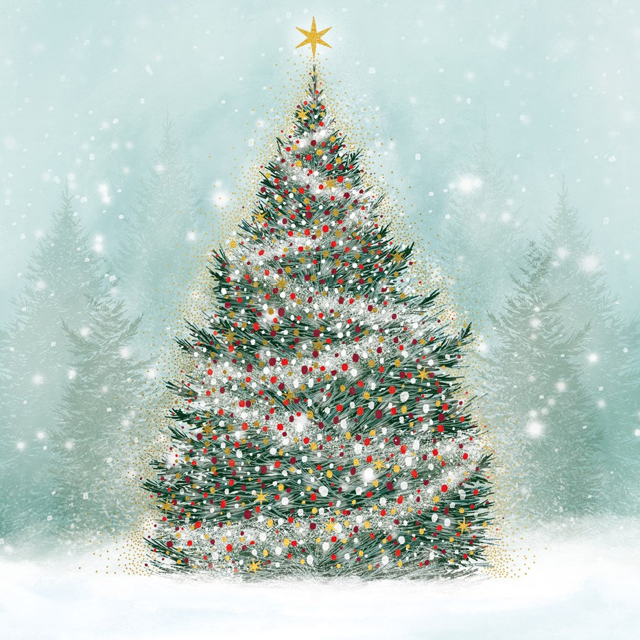 Image on Christmas Tree Christmas Card
