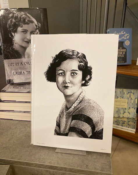 Nancy Mitford Portrait Unframed Signed A4 Print