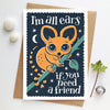 &#39;I&#39;m All Ears&#39; Greetings Card Front