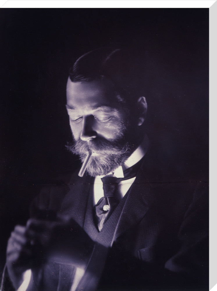 The Prince of Wales (Later George V) Lights a Cigarette