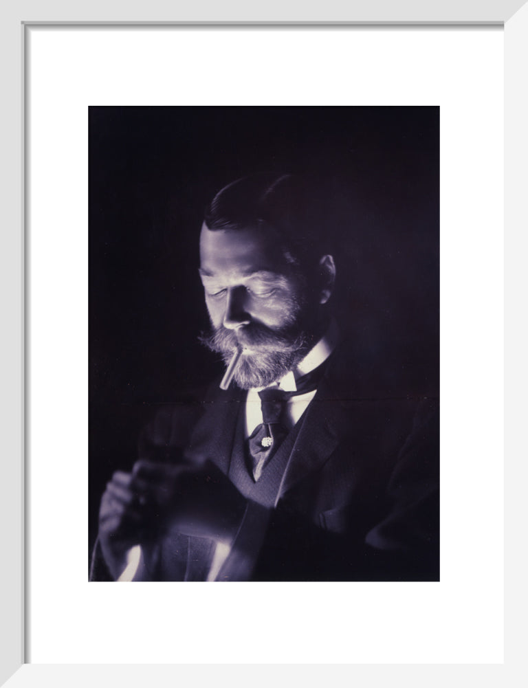 The Prince of Wales (Later George V) Lights a Cigarette