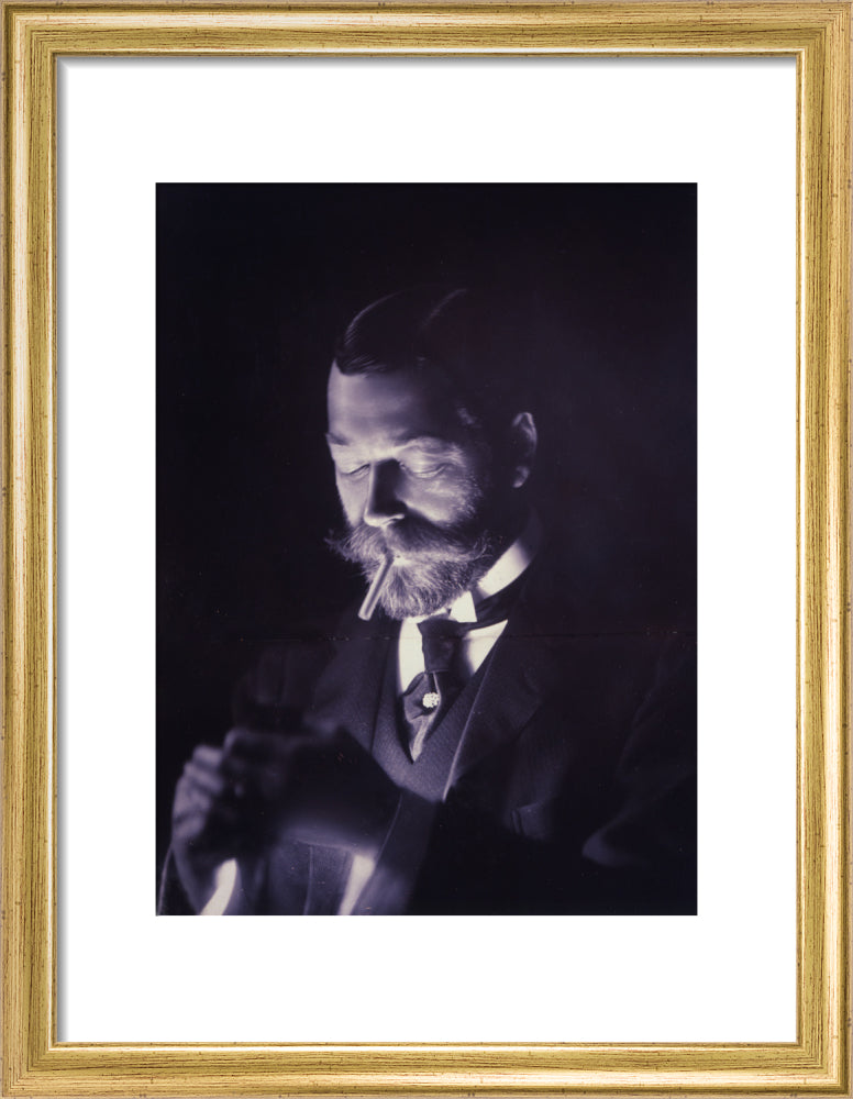 The Prince of Wales (Later George V) Lights a Cigarette